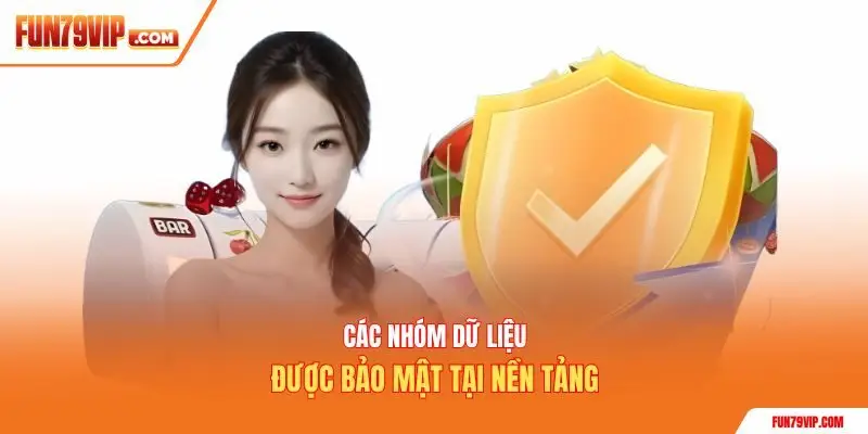 Các nhóm dữ liệu được bảo mật tại nền tảng