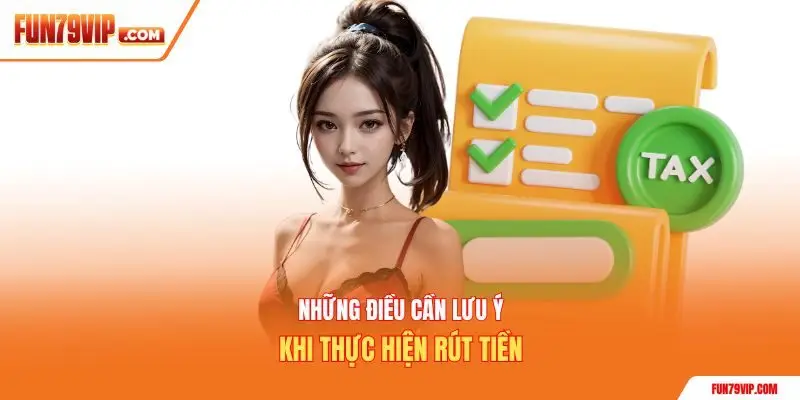 Những điều cần lưu ý khi thực hiện rút tiền
